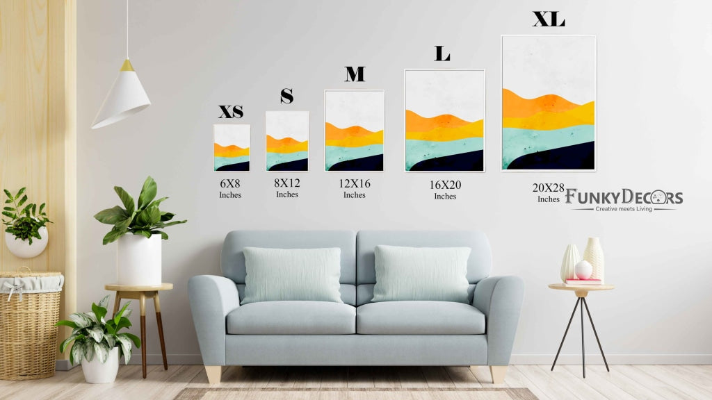 The Colour Blocks - Minimal Art Frame For Wall Decor- Funkydecors Posters Prints & Visual Artwork