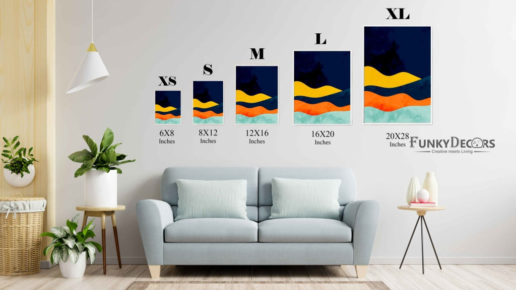 The Colour Blocks - Minimal Art Frame For Wall Decor- Funkydecors Posters Prints & Visual Artwork