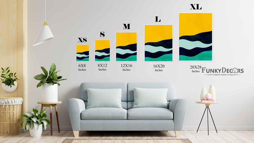 The Colour Blocks - Minimal Art Frame For Wall Decor- Funkydecors Posters Prints & Visual Artwork