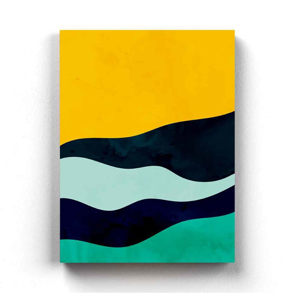 The Colour Blocks - Minimal Art Frame For Wall Decor- Funkydecors Xs / Canvas Posters Prints &