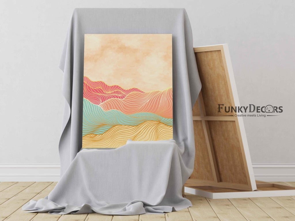 The Colour Wave - Minimal Art Frame For Wall Decor- Funkydecors Posters Prints & Visual Artwork