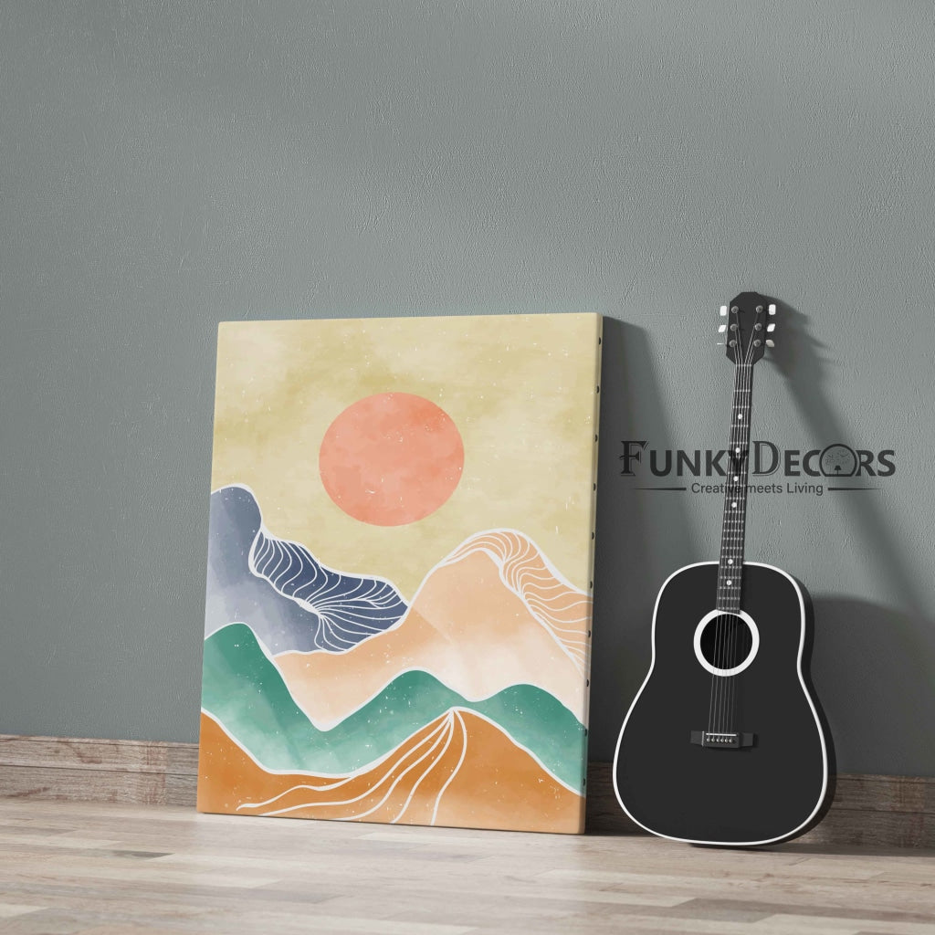 The Colourful Mountain - Minimal Art Frame For Wall Decor- Funkydecors Posters Prints & Visual