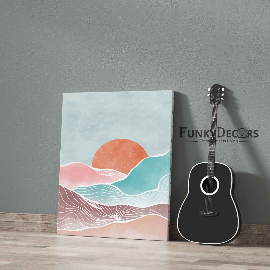 The Colourful Mountain - Minimal Art Frame For Wall Decor- Funkydecors Posters Prints &amp; Visual