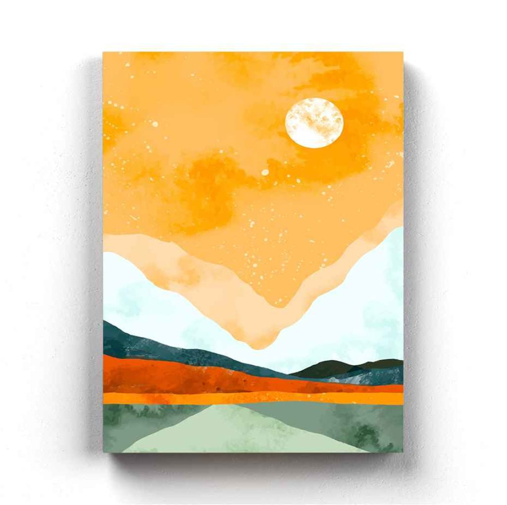 The Colourful Sky - Abstract Art Frame For Wall Decor- Funkydecors Xs / Canvas Posters Prints &