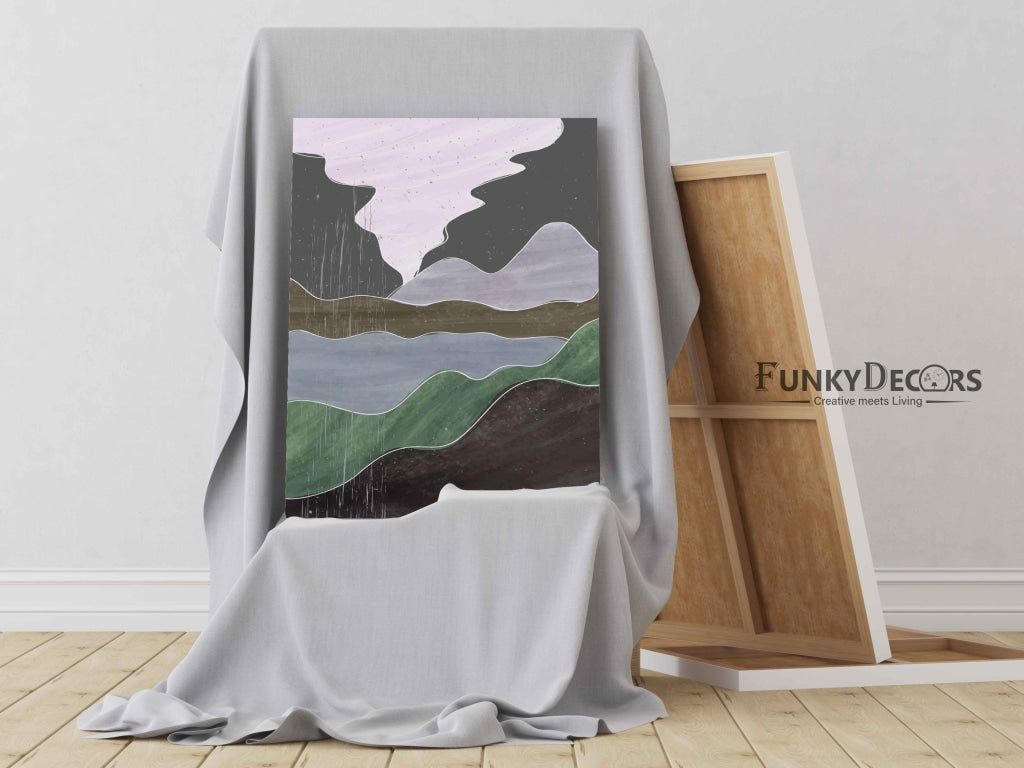 The Colourful Waves - Abstract Art Frame For Wall Decor- Funkydecors Posters Prints &amp; Visual Artwork