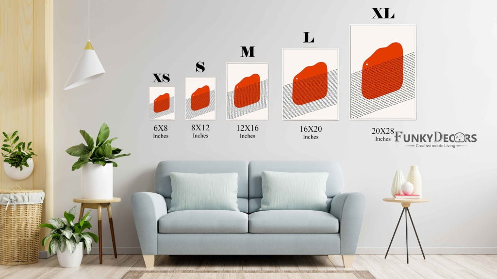 The Diagonal Pathway Geometric Art Frame For Wall Decor- Funkydecors Posters Prints & Visual Artwork