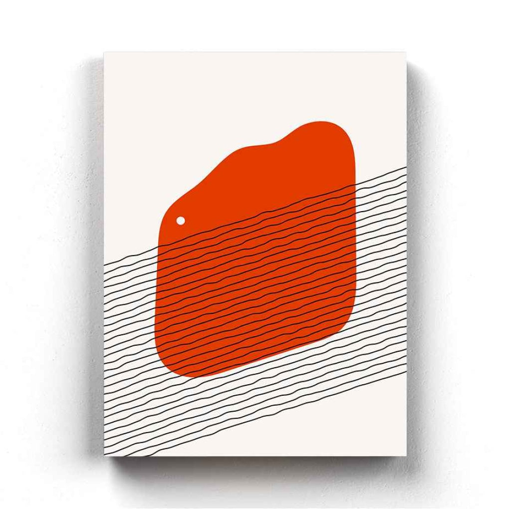 The Diagonal Pathway Geometric Art Frame For Wall Decor- Funkydecors Xs / Canvas Posters Prints &amp;