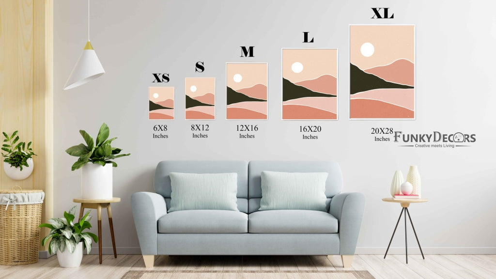 The Earthy Shades - Abstract Art Frame For Wall Decor- Funkydecors Posters Prints & Visual Artwork