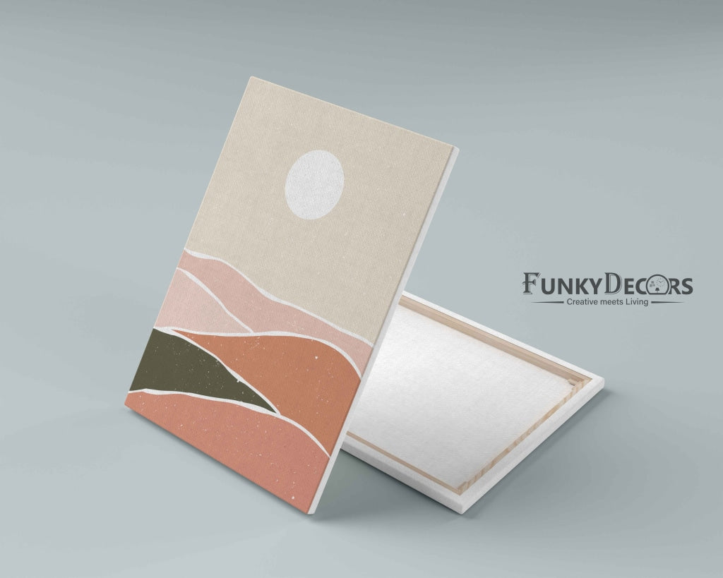 The Earthy Shades - Abstract Art Frame For Wall Decor- Funkydecors Posters Prints & Visual Artwork