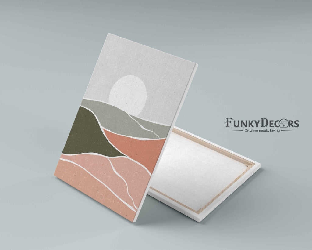 The Earthy Shades - Abstract Art Frame For Wall Decor- Funkydecors Posters Prints & Visual Artwork