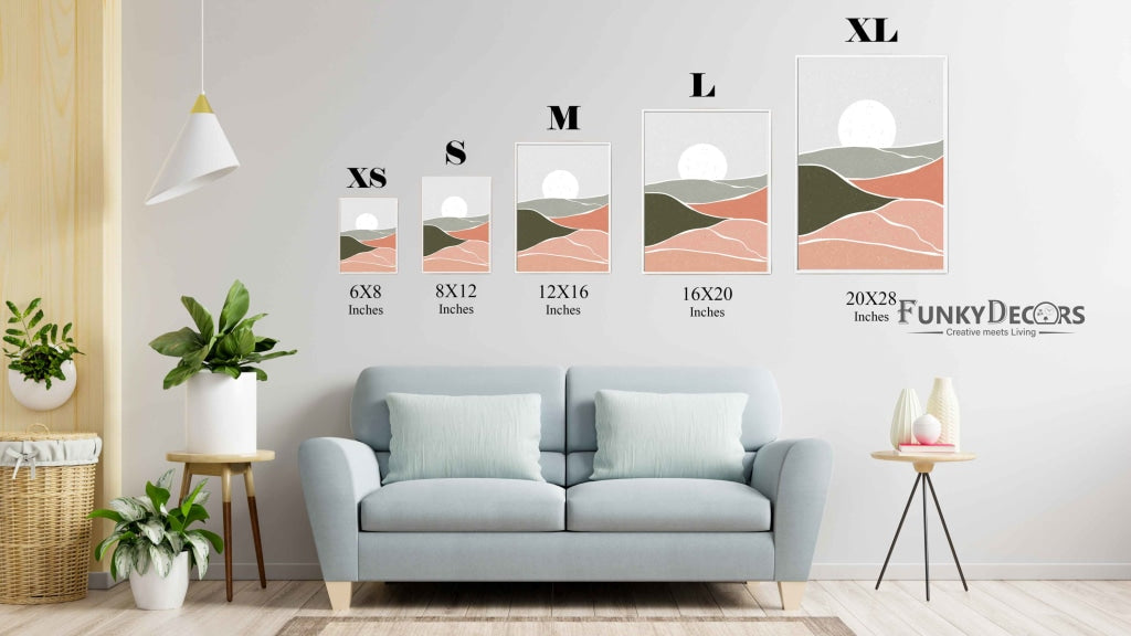 The Earthy Shades - Abstract Art Frame For Wall Decor- Funkydecors Posters Prints & Visual Artwork