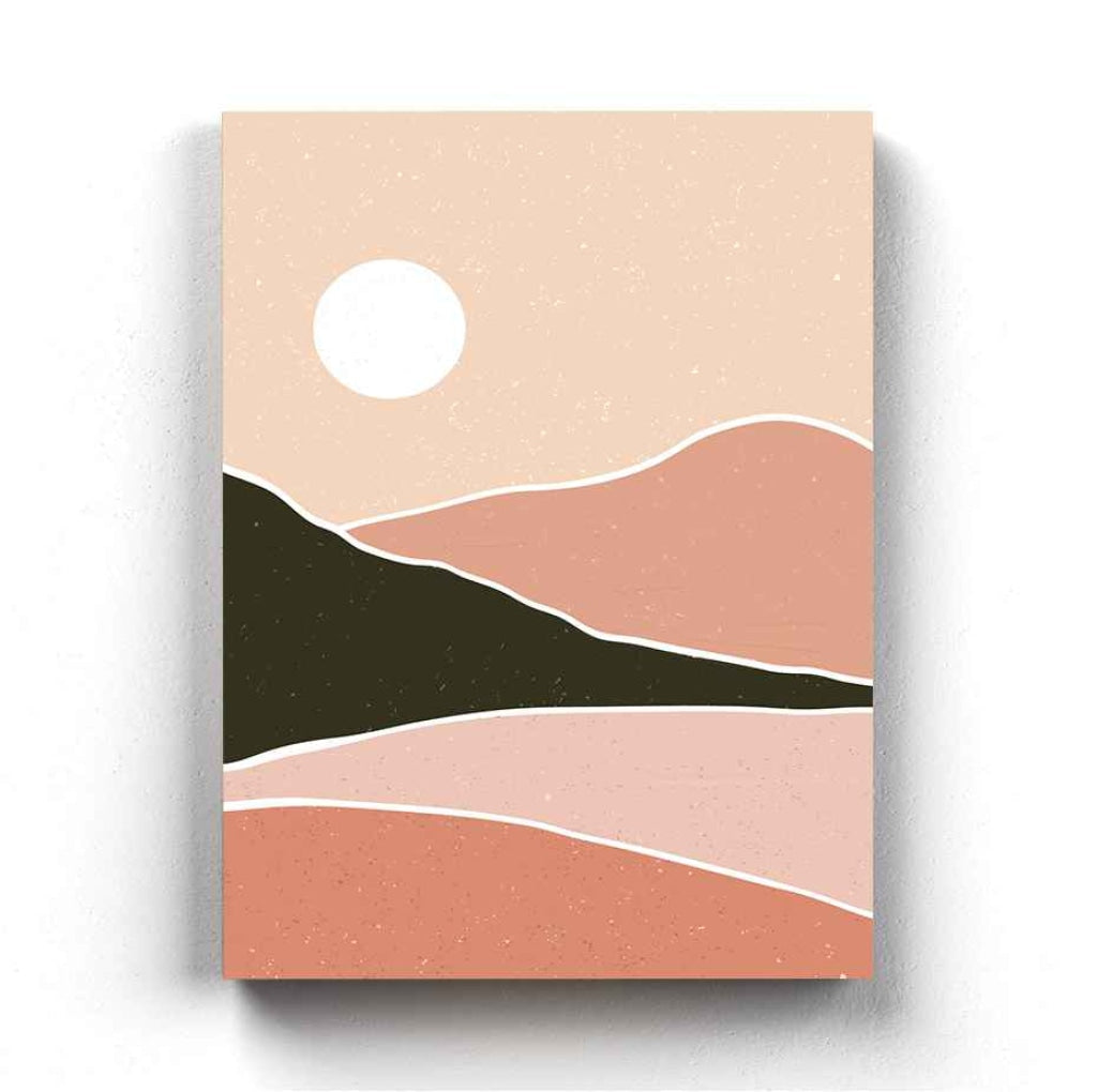 The Earthy Shades - Abstract Art Frame For Wall Decor- Funkydecors Xs / Canvas Posters Prints &