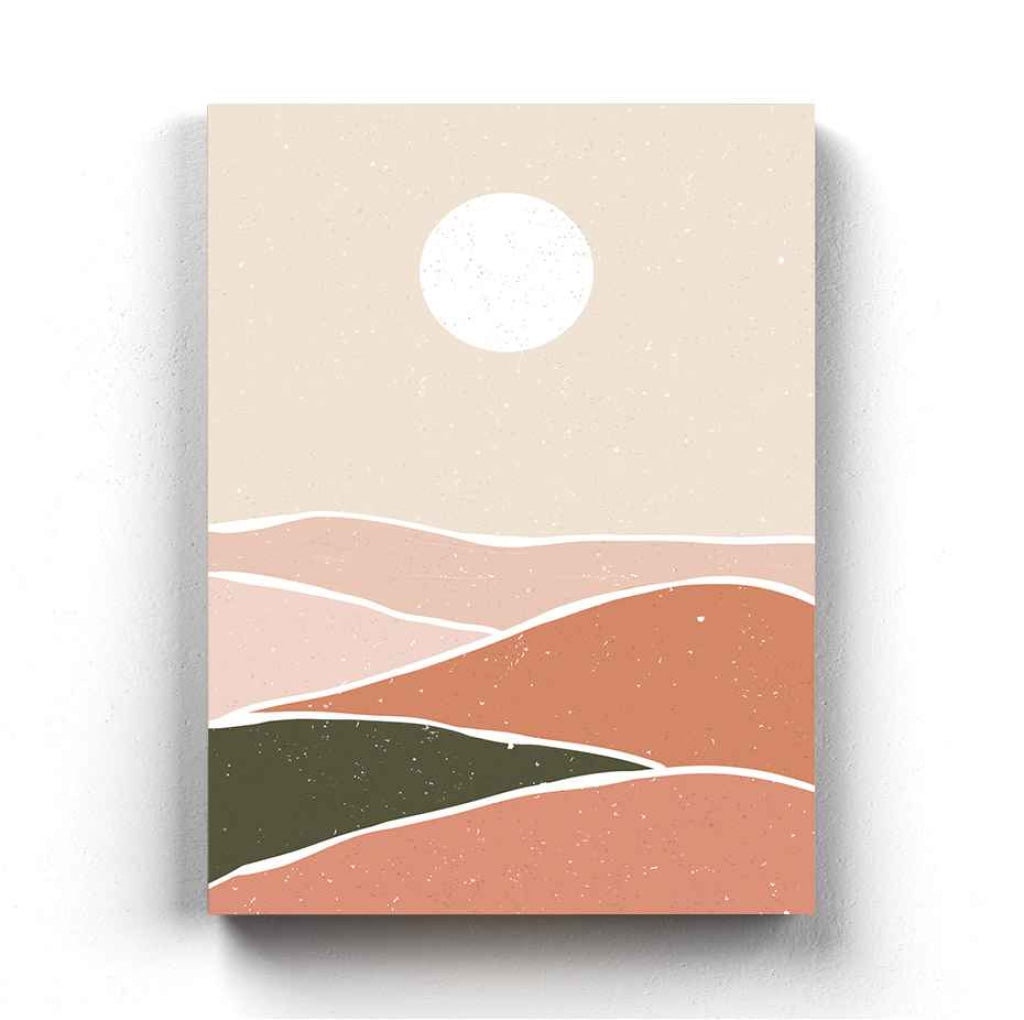 The Earthy Shades - Abstract Art Frame For Wall Decor- Funkydecors Xs / Canvas Posters Prints &