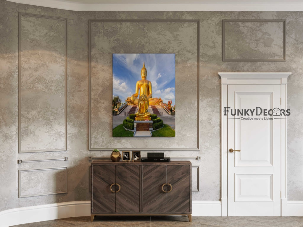 The Great Buddha - Spiritual Art Frame For Wall Decor- Funkydecors Posters Prints &amp; Visual Artwork