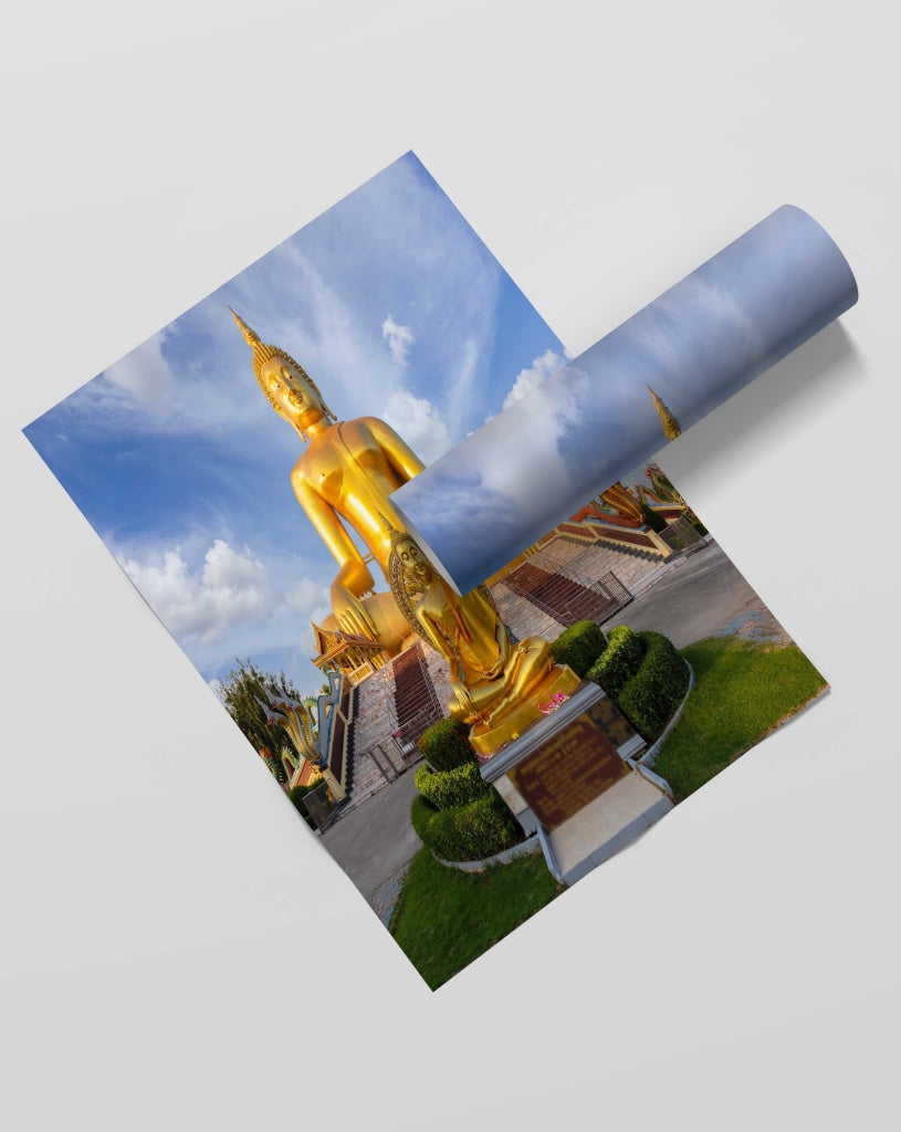 The Great Buddha - Spiritual Art Frame For Wall Decor- Funkydecors Xs / Roll Posters Prints &amp; Visual