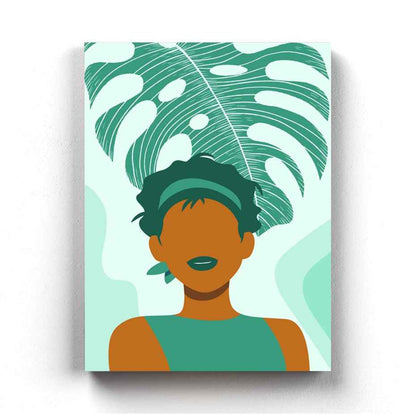 The Green Art - Women Portrait Frame For Wall Decor- Funkydecors Xs / Canvas Posters Prints & Visual