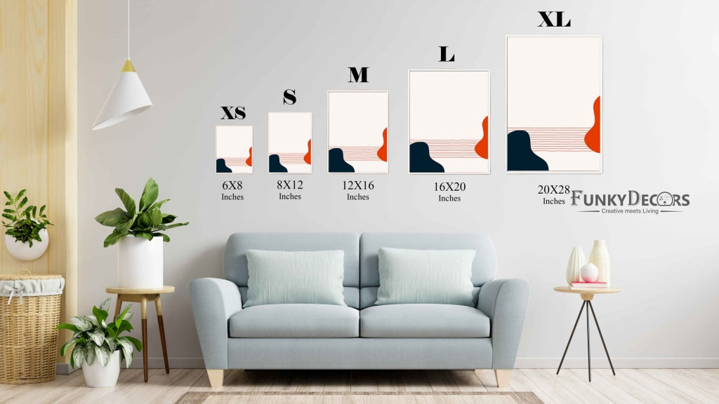 The Horizontal Pathway Geometric Art Frame For Wall Decor- Funkydecors Posters Prints &amp; Visual