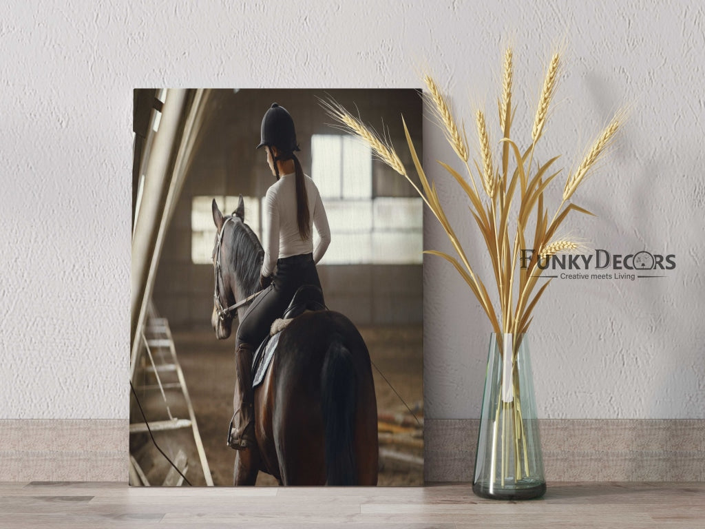 The Horse Rider - Sports Art Frame For Wall Decor- Funkydecors Posters Prints & Visual Artwork