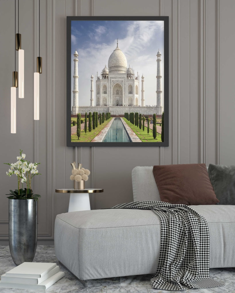 The Indian Revival - Architectural Art Frame For Wall Decor- Funkydecors Xs / Black Posters Prints &