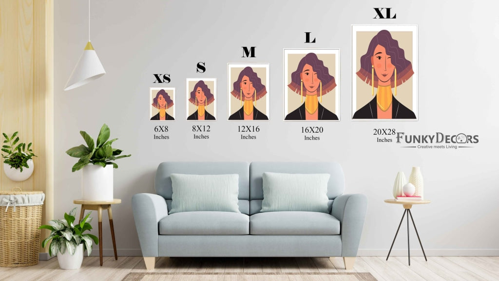 The Jewellery Art Portrait Frame For Wall Decor- Funkydecors Posters Prints & Visual Artwork
