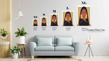 The Jewellery Art Portrait Frame For Wall Decor- Funkydecors Posters Prints & Visual Artwork