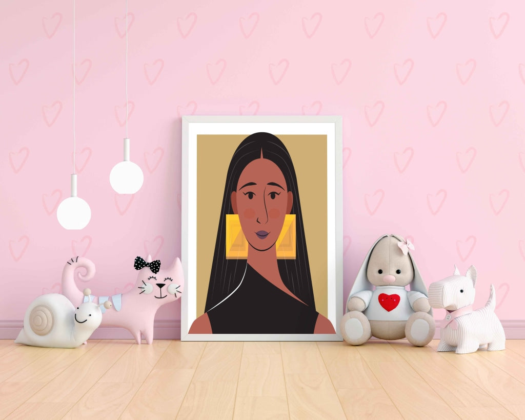 The Jewellery Art Portrait Frame For Wall Decor- Funkydecors Xs / White Posters Prints &amp; Visual