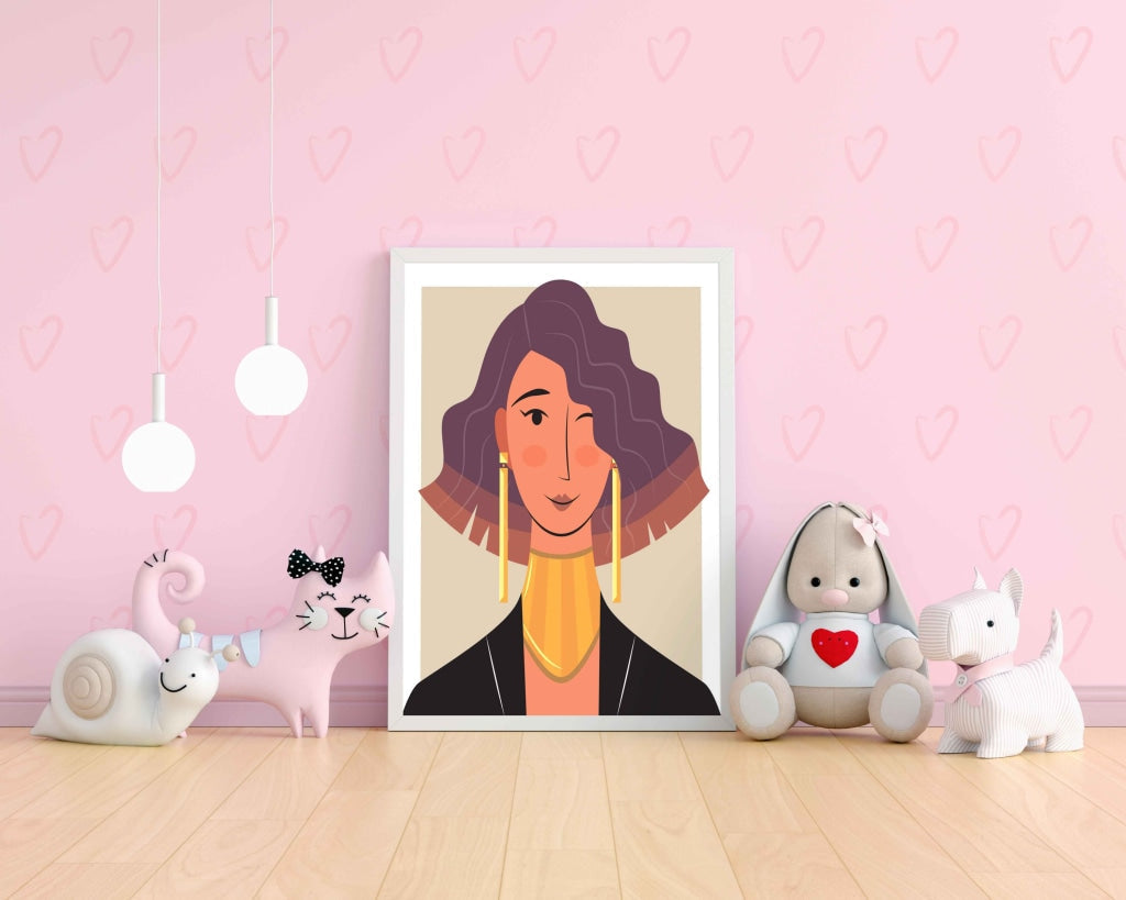 The Jewellery Art Portrait Frame For Wall Decor- Funkydecors Xs / White Posters Prints &amp; Visual