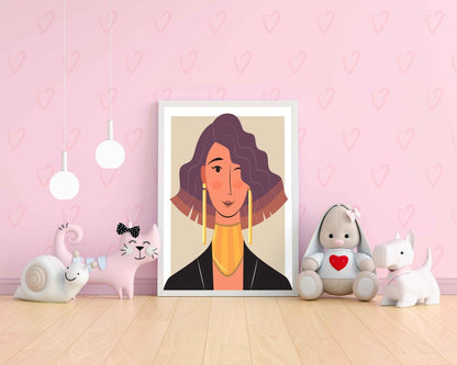 The Jewellery Art Portrait Frame For Wall Decor- Funkydecors Xs / White Posters Prints & Visual