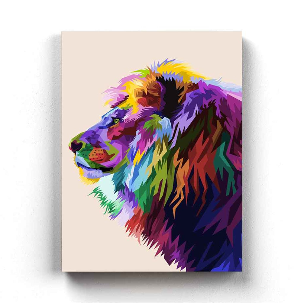 The Jungle King - Animal Art Frame For Wall Decor- Funkydecors Xs / Canvas Posters Prints &amp; Visual