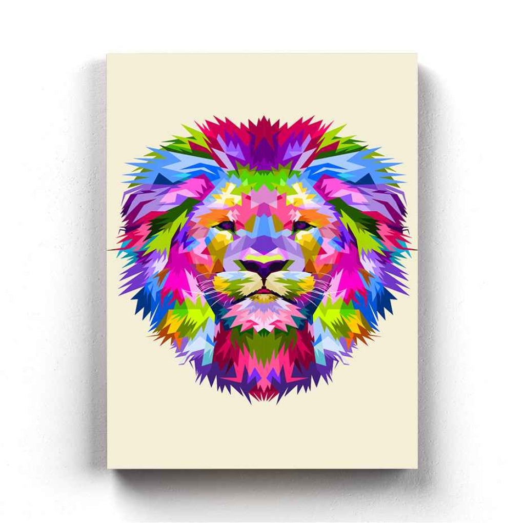 The Jungle King - Animal Art Frame For Wall Decor- Funkydecors Xs / Canvas Posters Prints &amp; Visual