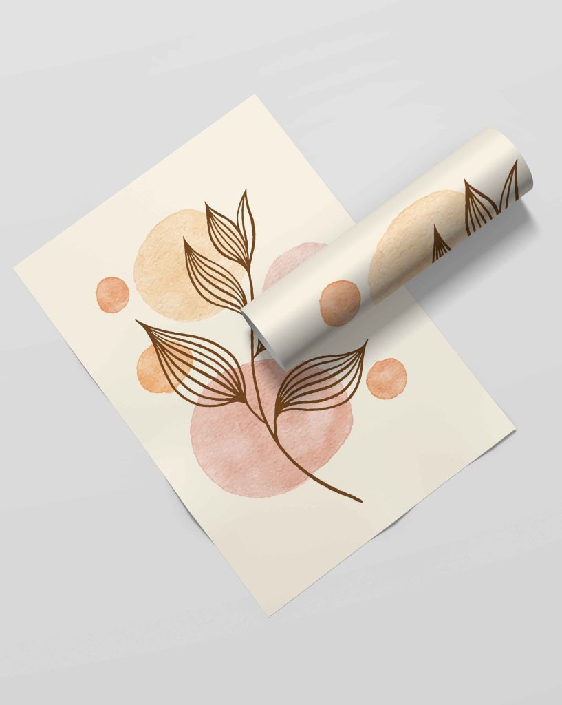 The Leaf Print - Nature Art Frame For Wall Decor- Funkydecors Xs / Roll Posters Prints &amp; Visual
