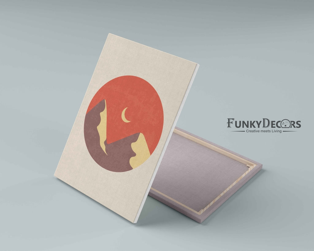 The Moon Art - Nature Frame For Wall Decor- Funkydecors Posters Prints & Visual Artwork
