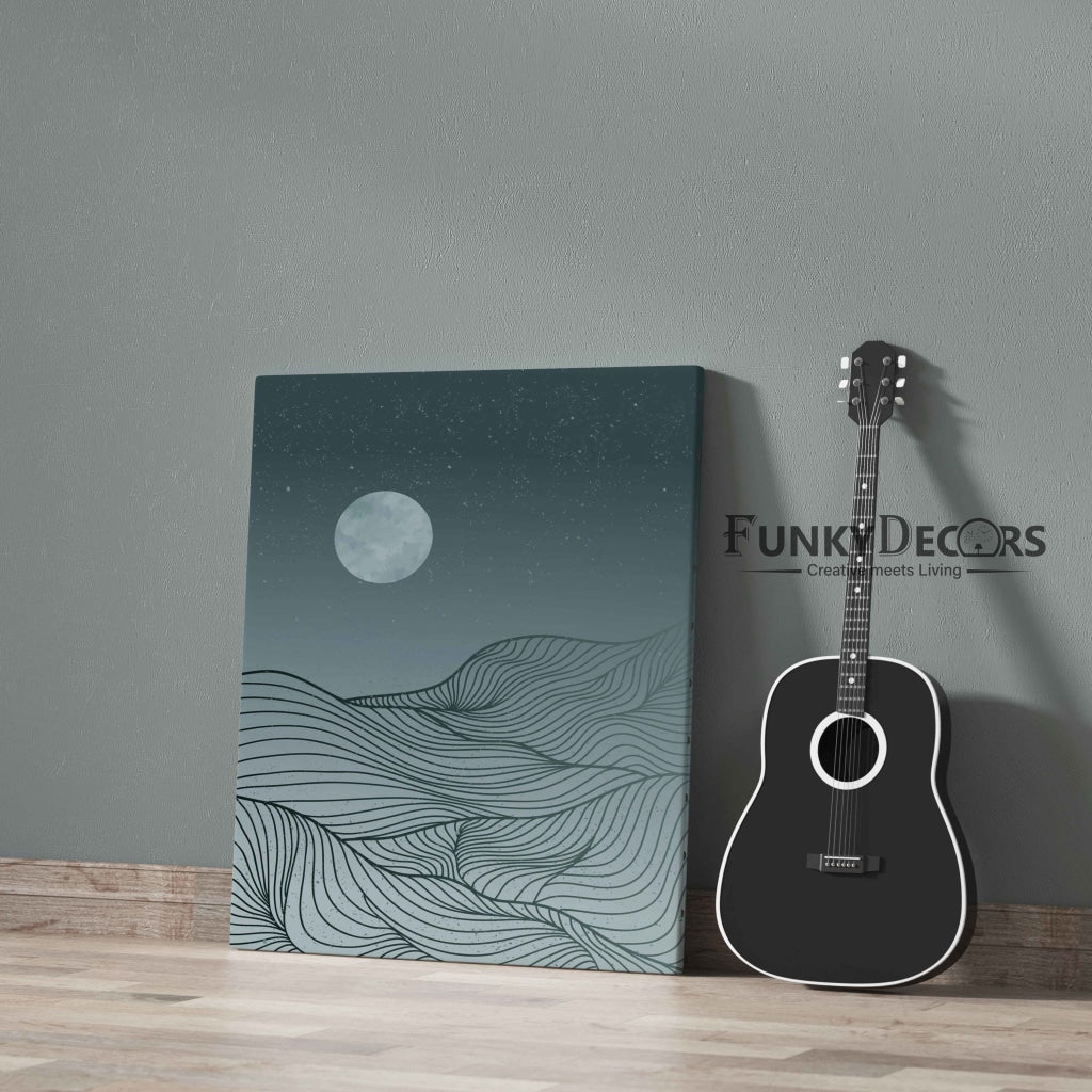 The Moon Magic - Minimal Art Frame For Wall Decor- Funkydecors Posters Prints & Visual Artwork