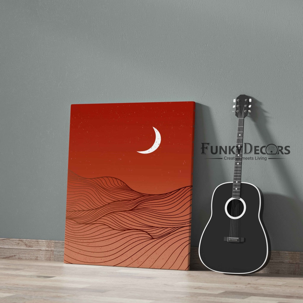 The Moon Magic - Minimal Art Frame For Wall Decor- Funkydecors Posters Prints &amp; Visual Artwork