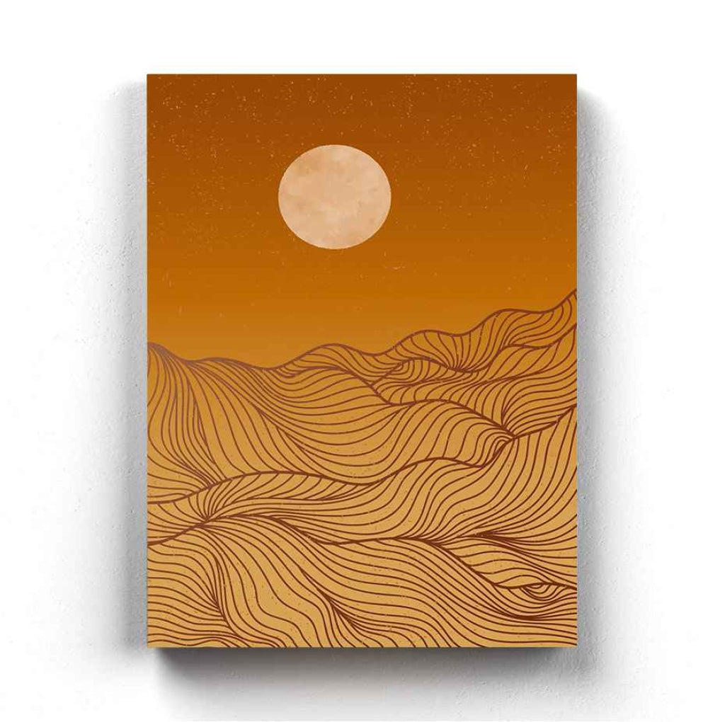 The Moon Magic - Minimal Art Frame For Wall Decor- Funkydecors Xs / Canvas Posters Prints & Visual