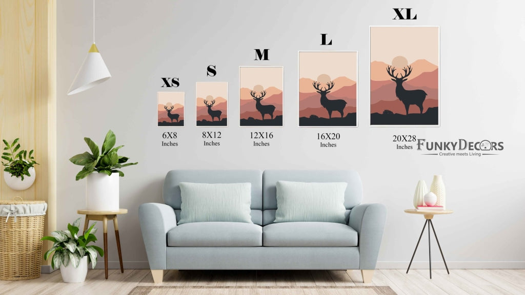 The Mountain Shades - Animal Art Frame For Wall Decor- Funkydecors Posters Prints & Visual Artwork