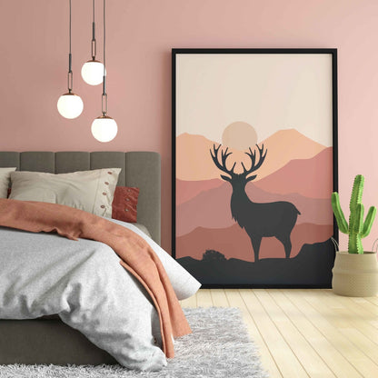 The Mountain Shades - Animal Art Frame For Wall Decor- Funkydecors Xs / Black Posters Prints &