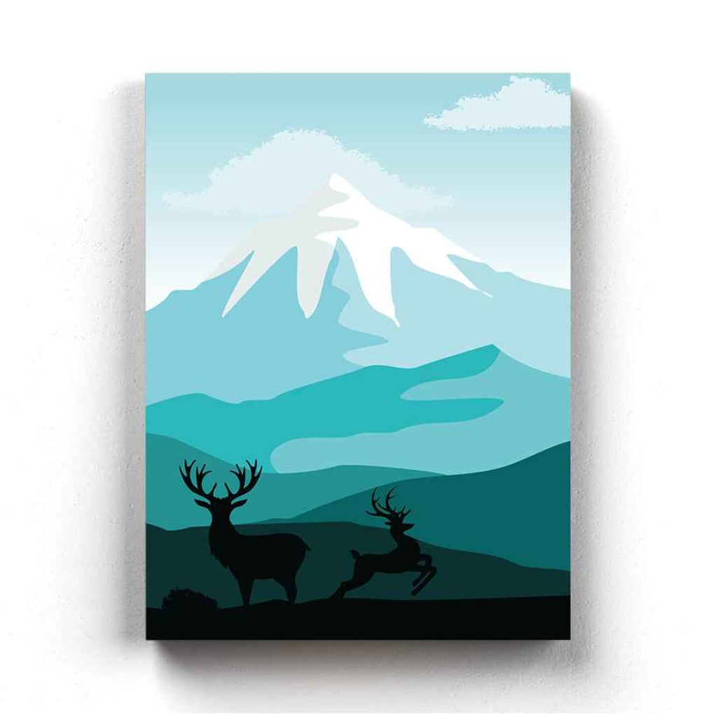The Mountain Shades - Animal Art Frame For Wall Decor- Funkydecors Xs / Canvas Posters Prints &amp;