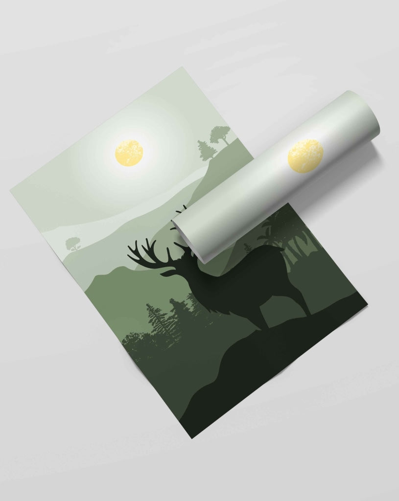 The Mountain Shades - Animal Art Frame For Wall Decor- Funkydecors Xs / Roll Posters Prints &amp; Visual