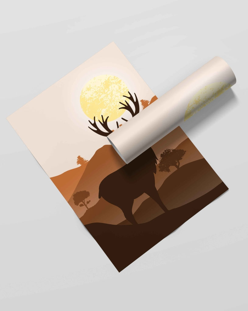 The Mountain Shades - Animal Art Frame For Wall Decor- Funkydecors Xs / Roll Posters Prints &amp; Visual