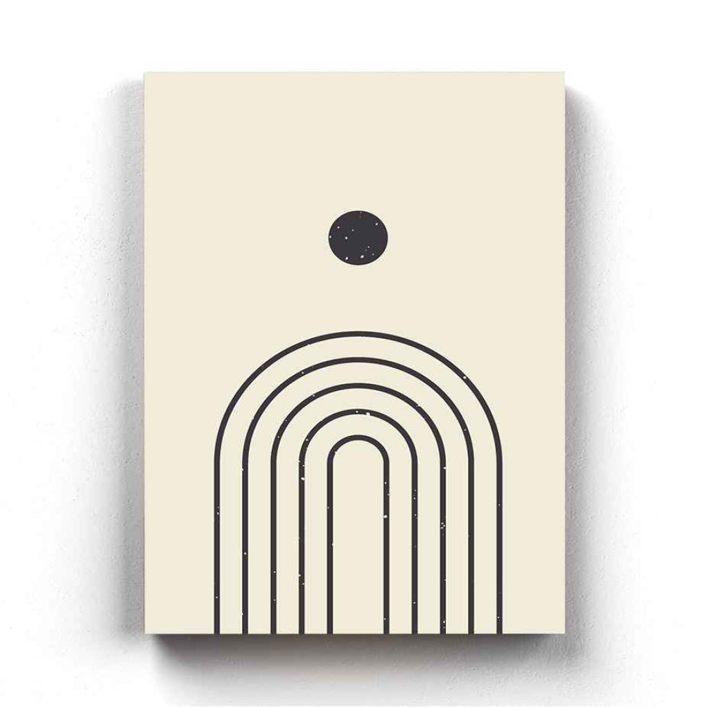 The Mystery Of Curves - Minimal Art Frame For Wall Decor- Funkydecors Xs / Canvas Posters Prints &