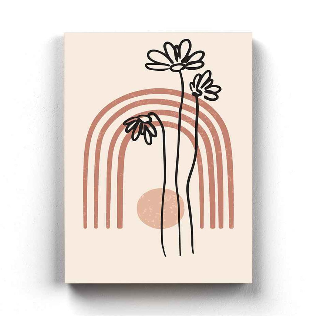 The Mystery Of Curves - Minimal Art Frame For Wall Decor- Funkydecors Xs / Canvas Posters Prints &