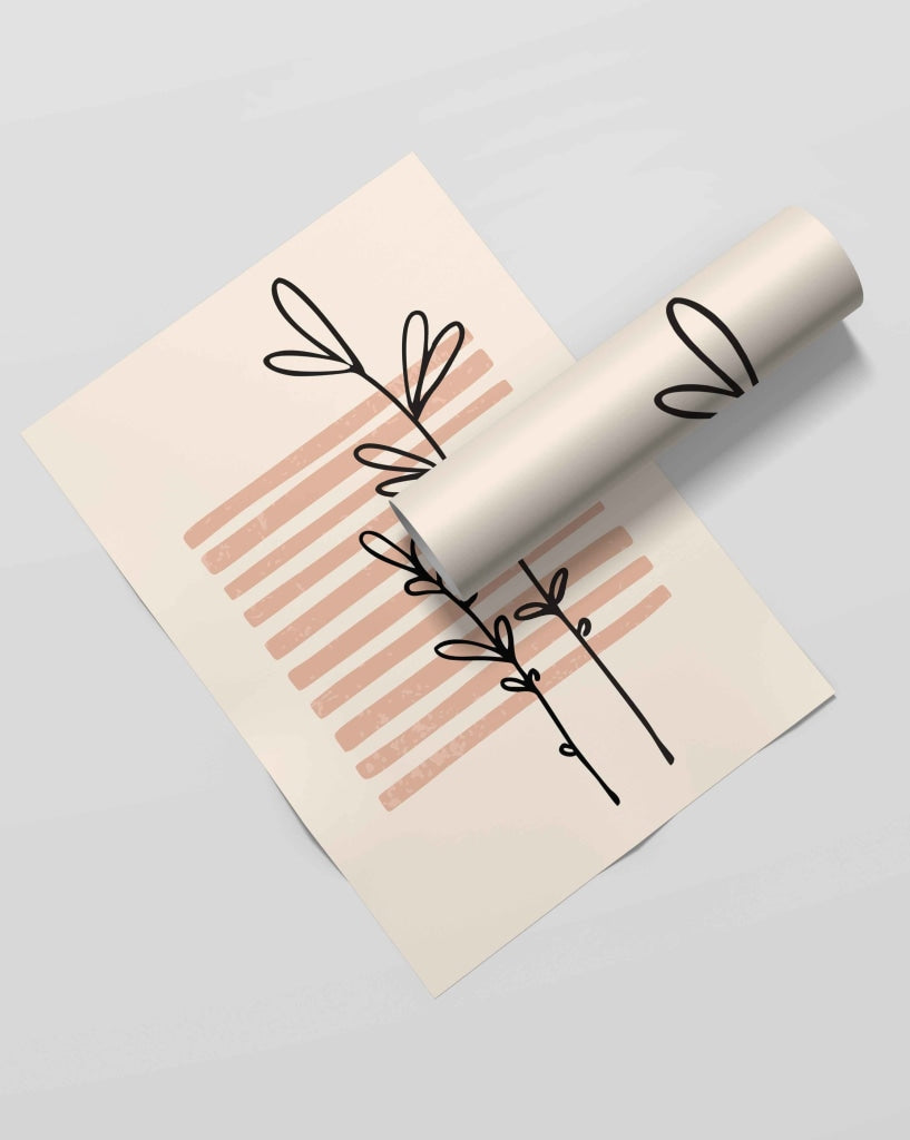 The Mystery Of Lines - Minimal Art Frame For Wall Decor- Funkydecors Xs / Roll Posters Prints &amp;