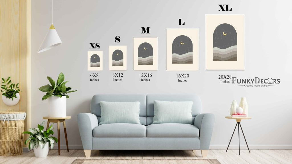 The Night Mode - Abstract Art Frame For Wall Decor- Funkydecors Posters Prints & Visual Artwork