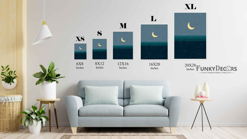The Night Mode - Abstract Art Frame For Wall Decor- Funkydecors Posters Prints & Visual Artwork