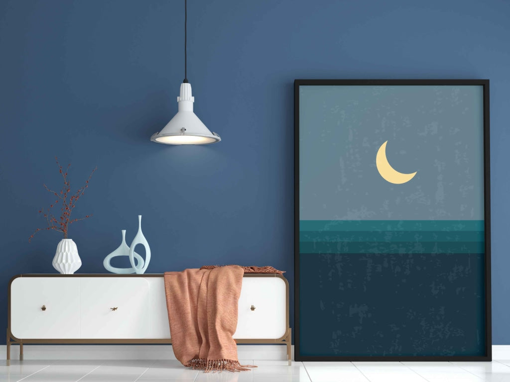 The Night Mode - Abstract Art Frame For Wall Decor- Funkydecors Xs / Black Posters Prints &amp; Visual
