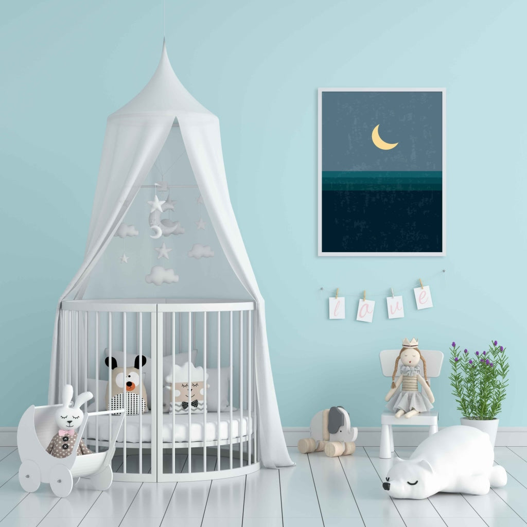 The Night Mode - Abstract Art Frame For Wall Decor- Funkydecors Xs / White Posters Prints & Visual