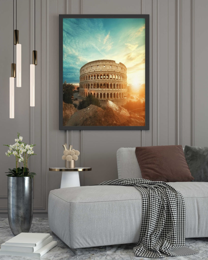 The Rome Art - Architectural Frame For Wall Decor- Funkydecors Xs / Black Posters Prints &amp; Visual