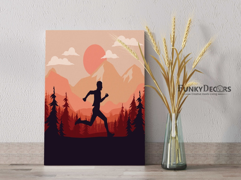 The Runner - Sports Art Frame For Wall Decor- Funkydecors Posters Prints &amp; Visual Artwork