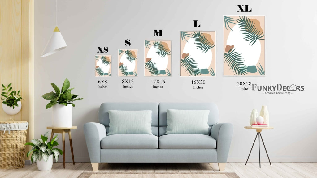 The Shade Of Green - Minimal Art Frame For Wall Decor- Funkydecors Posters Prints & Visual Artwork